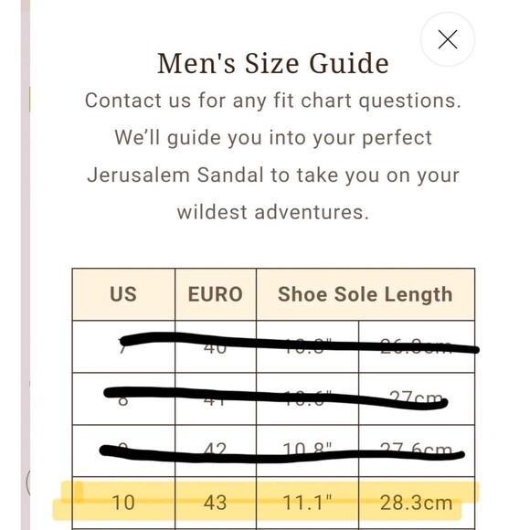 Jerusalem Sandals Peter Leather Toe Strap Sandal Men\'s 43 (10) Brown (HTF Size) main image 5